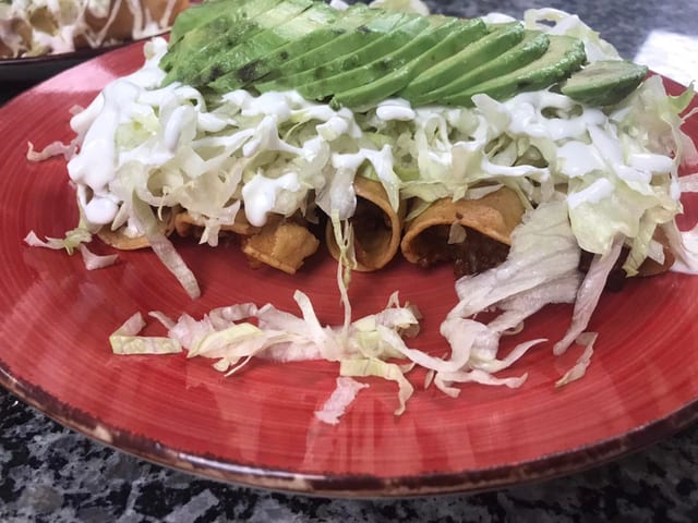 Flautas Platter.