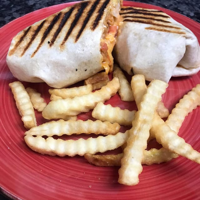 Burritos with Fries.