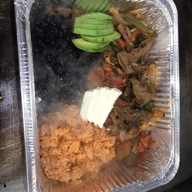 Bistec a la Mexicana Platter.