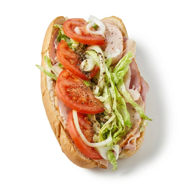 Turkey & American Cheese Hoagie.