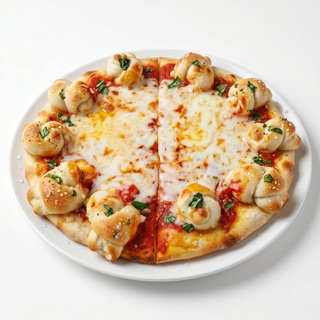 Garlic Knot Crust Pizza.