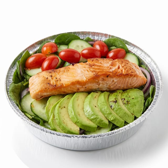 Grilled Salmon Salad.