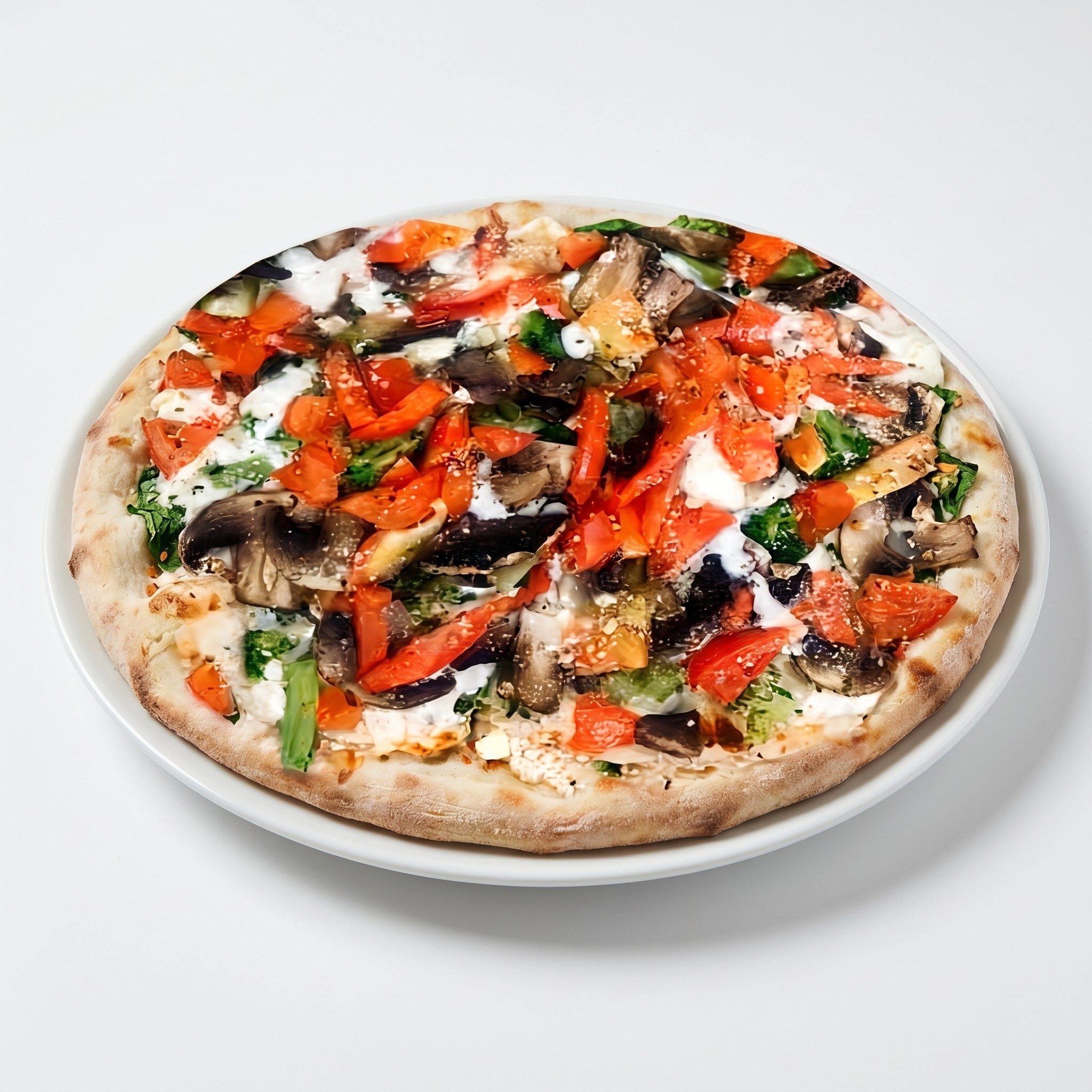 White Veggie Pizza.