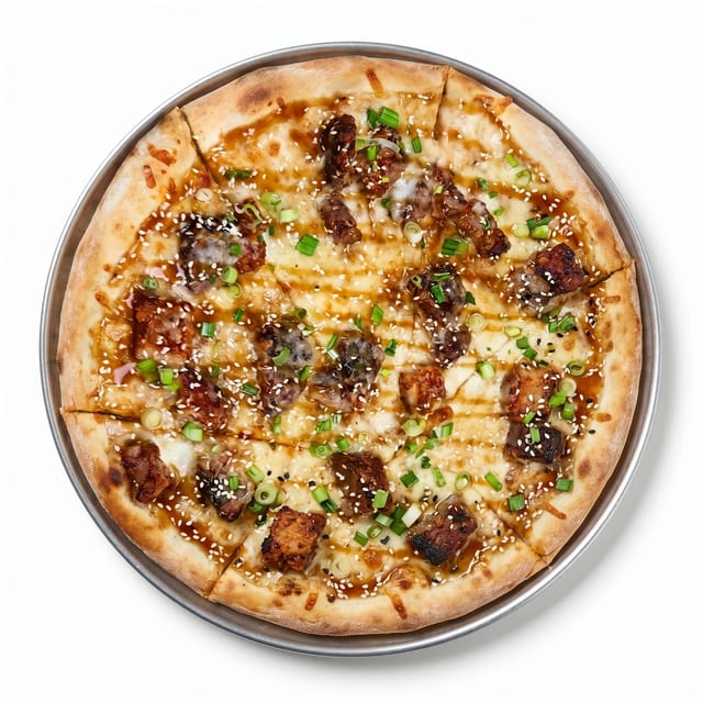 General Tso Chicken Pizza.